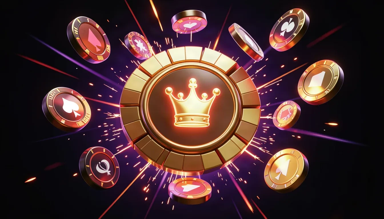 Betano hostess holding a royal flush of aces